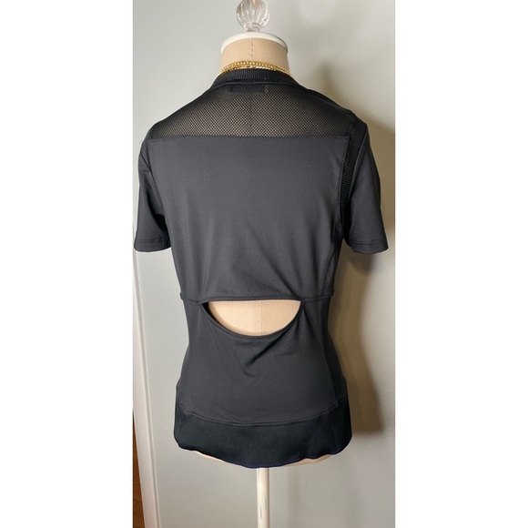 Stella McCartney x Adidas Collaboration/ black performance athletic top/Size L - Picture 3 of 4